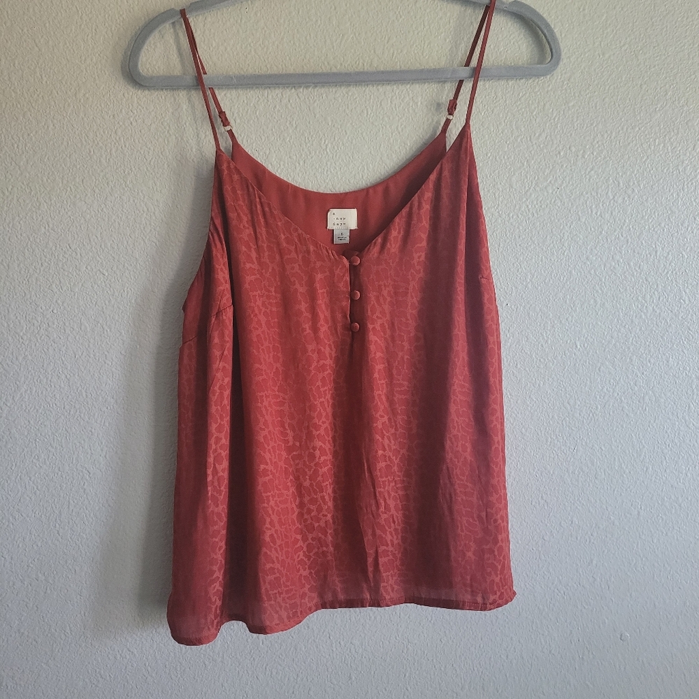 A NEW DAY Rust Cami Size XL Animal Print NWOT